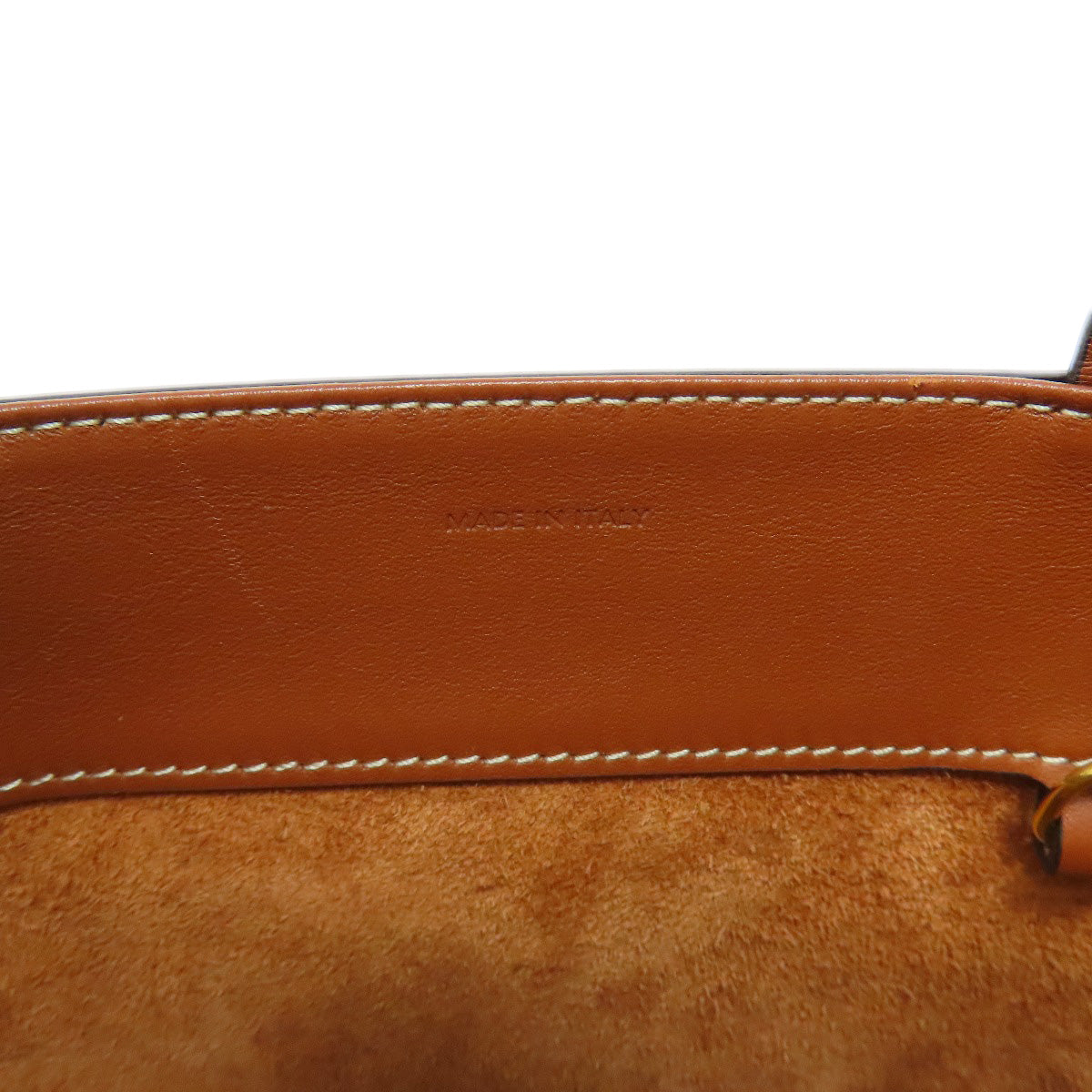 Celine Handbag Calfskin Brown Cube Bag