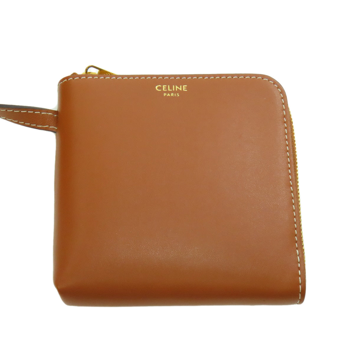 Celine Handbag Calfskin Brown Cube Bag