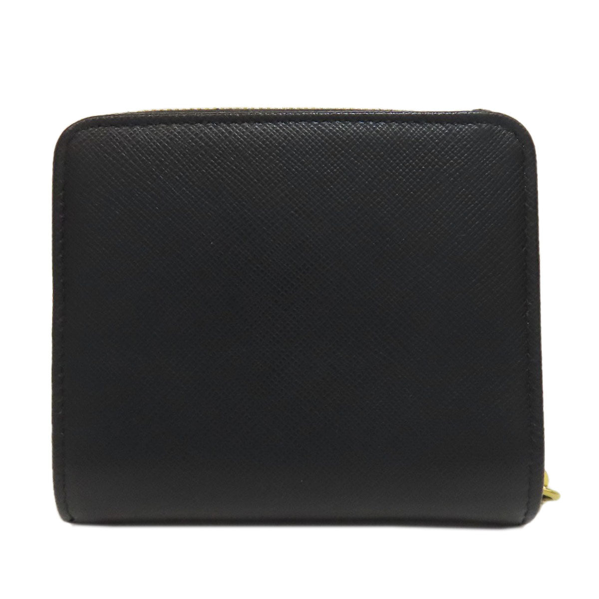Prada Bifold Wallet 1Ml036 Safiano Black Logo Women