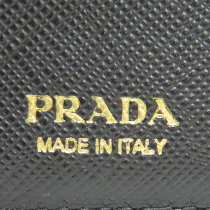 Prada Bifold Wallet 1Ml036 Safiano Black Logo Women