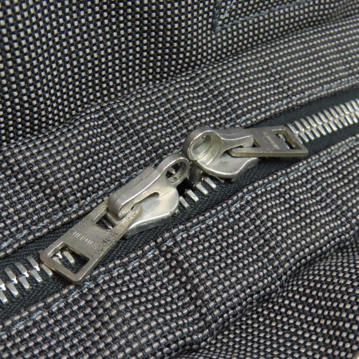 Hermes Handbag Canvas Gray Her Linepm Women