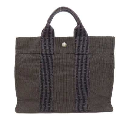 Hermes Handbag Canvas Gray Her Linepm Women