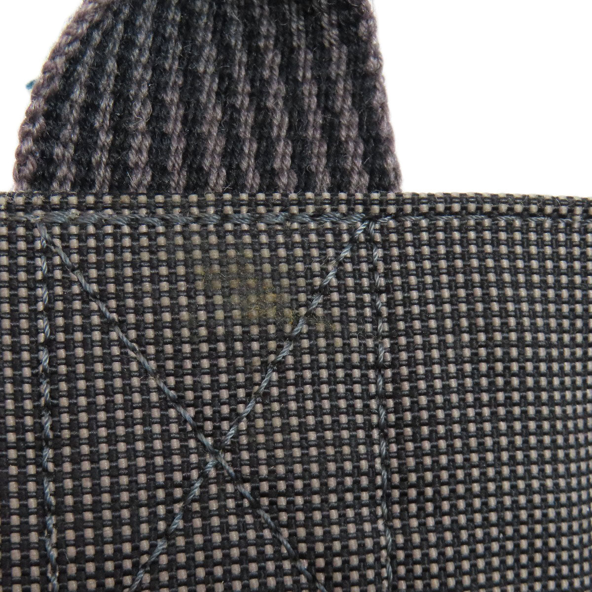 Hermes Handbag Canvas Gray Her Linepm Women