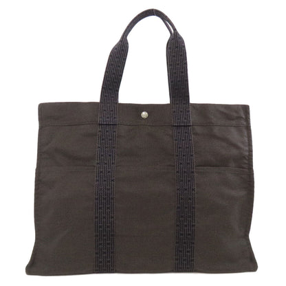 Hermes Handbag Canvas Gray Her Linegm Women