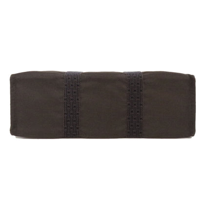 Hermes Handbag Canvas Gray Her Linegm Women