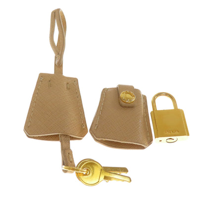 Prada Tote Bag Bn2412 Safiano Beige Logometal