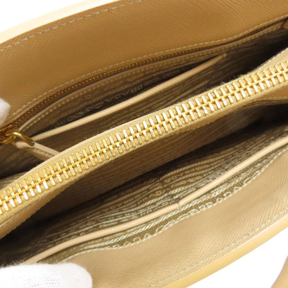 Prada Tote Bag Bn2412 Safiano Beige Logometal