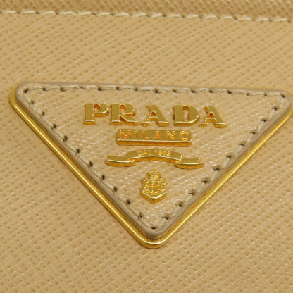 Prada Tote Bag Bn2412 Safiano Beige Logometal