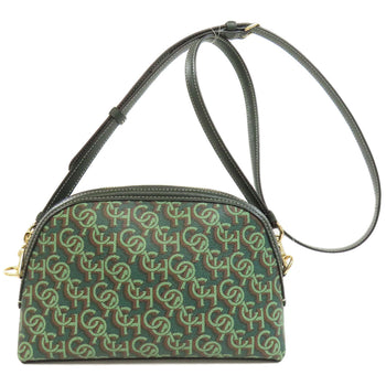 Coach Shoulder Bag Cf343 Pvc Green Maddie Crossbody Women