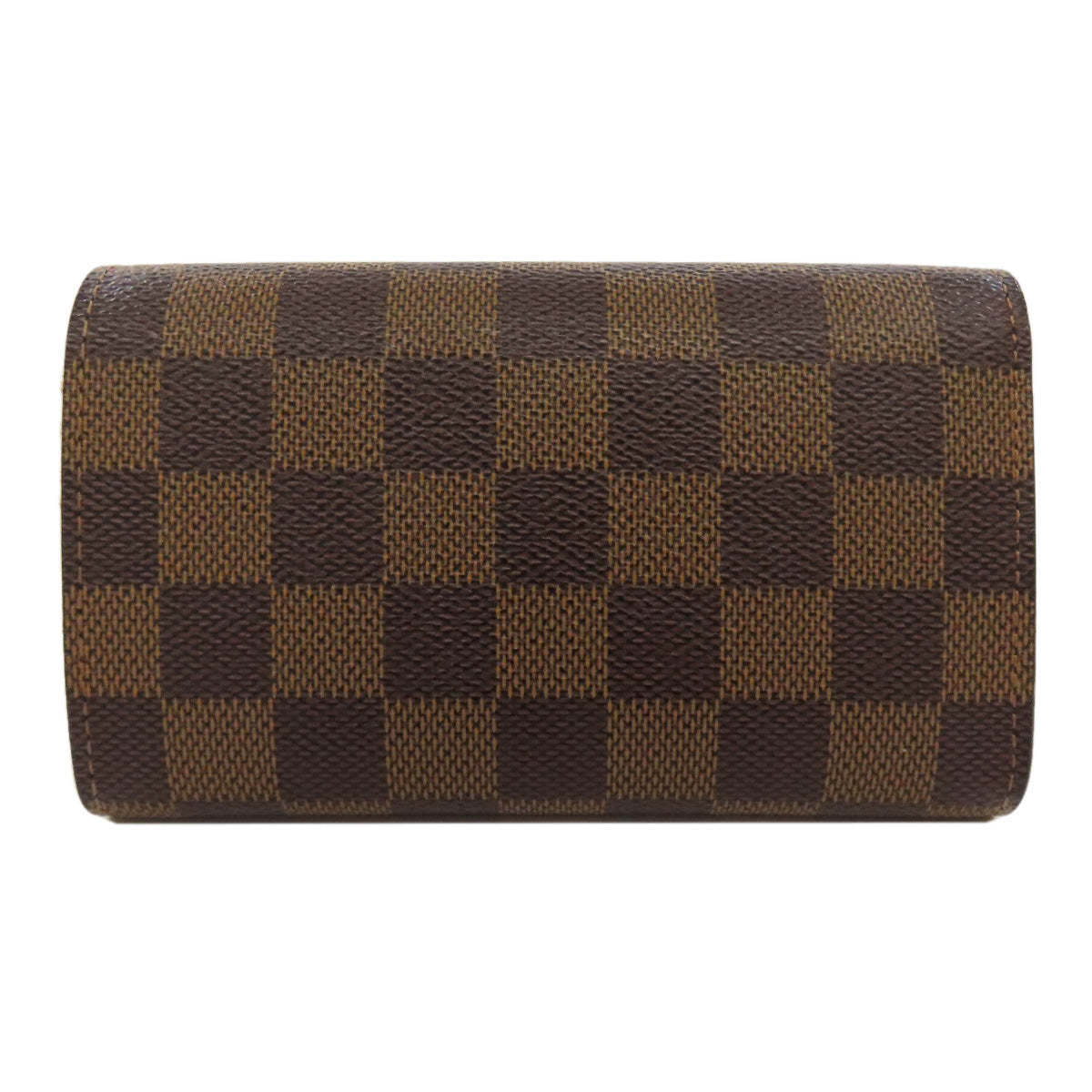 Louis Vuitton Bifold Wallet N61736 Damier Canvas Brown Portefeuille Tresol Women