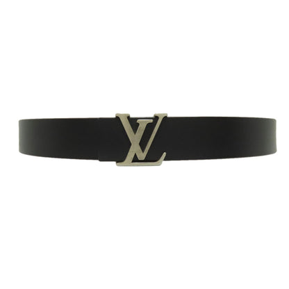 Louis Vuitton Belt Lb0094 Leather Black Sao Tulle Initial
