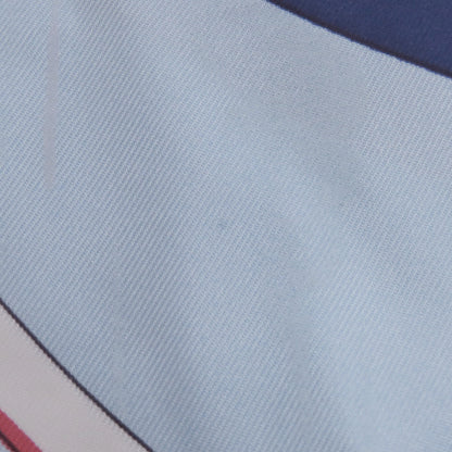 Hermes Scarf Silk Blue Carre90 Arcs En Ciel