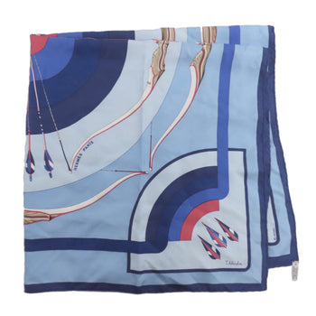 Hermes Scarf Silk Blue Carre90 Arcs En Ciel
