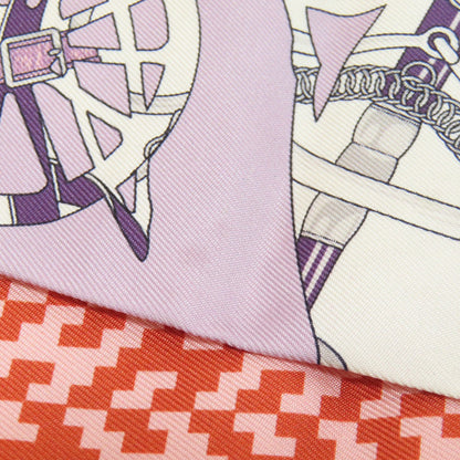 Hermes Scarf Silk Purple Maxi Twilly Cut