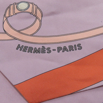 Hermes Scarf Silk Purple Maxi Twilly Cut
