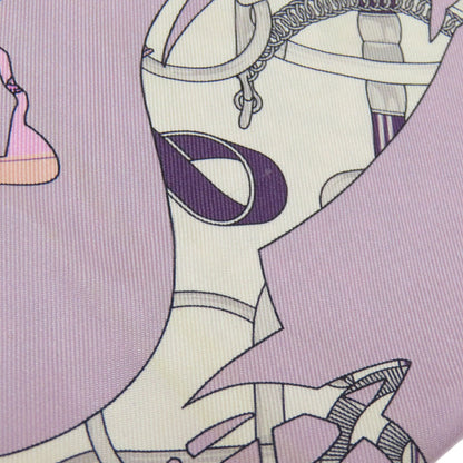 Hermes Scarf Silk Purple Maxi Twilly Cut