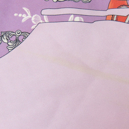 Hermes Scarf Silk Purple Maxi Twilly Cut