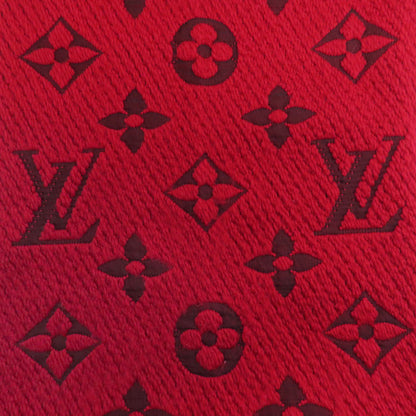 Louis Vuitton Scarf M72432 Wool, Silk Red Esharp Logomania Women
