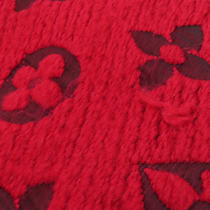 Louis Vuitton Scarf M72432 Wool, Silk Red Esharp Logomania Women