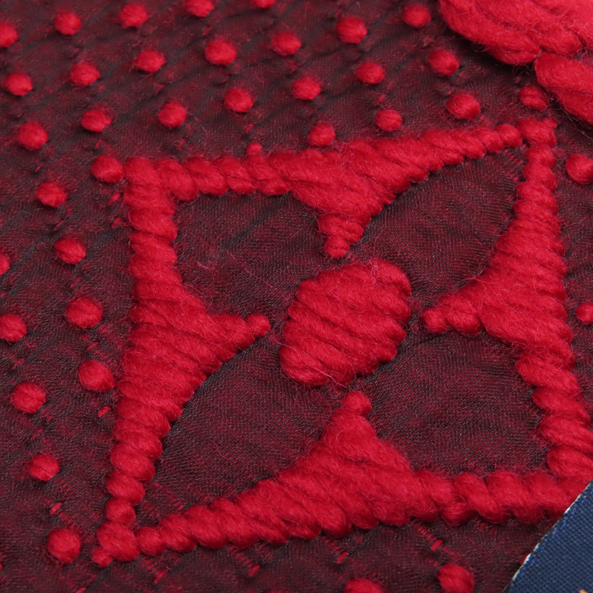 Louis Vuitton Scarf M72432 Wool, Silk Red Esharp Logomania Women