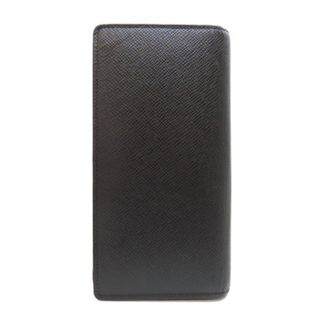 Louis Vuitton Long Wallet Purse M32654 Taiga Leather Black Portefeuilleebrazza Former Mens