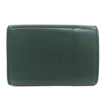 Balenciaga Bifold Wallet 391446 Leather Green Compact Wallet Tri-Fold Wallet Women