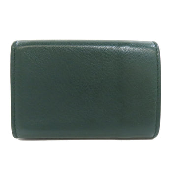 Balenciaga Bifold Wallet 391446 Leather Green Compact Wallet Tri-Fold Wallet Women