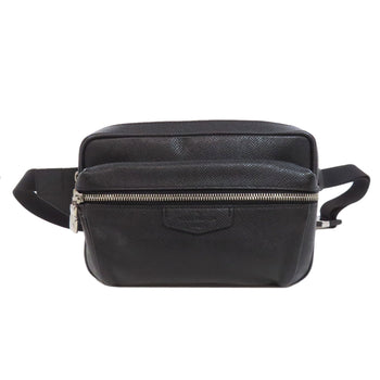 Louis Vuitton Sling Bag M33438 Taiga Leather Black Bum Bag