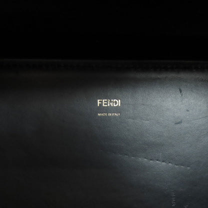 Fendi Handbag Calfskin Black Sunshine Medium 2Way Women