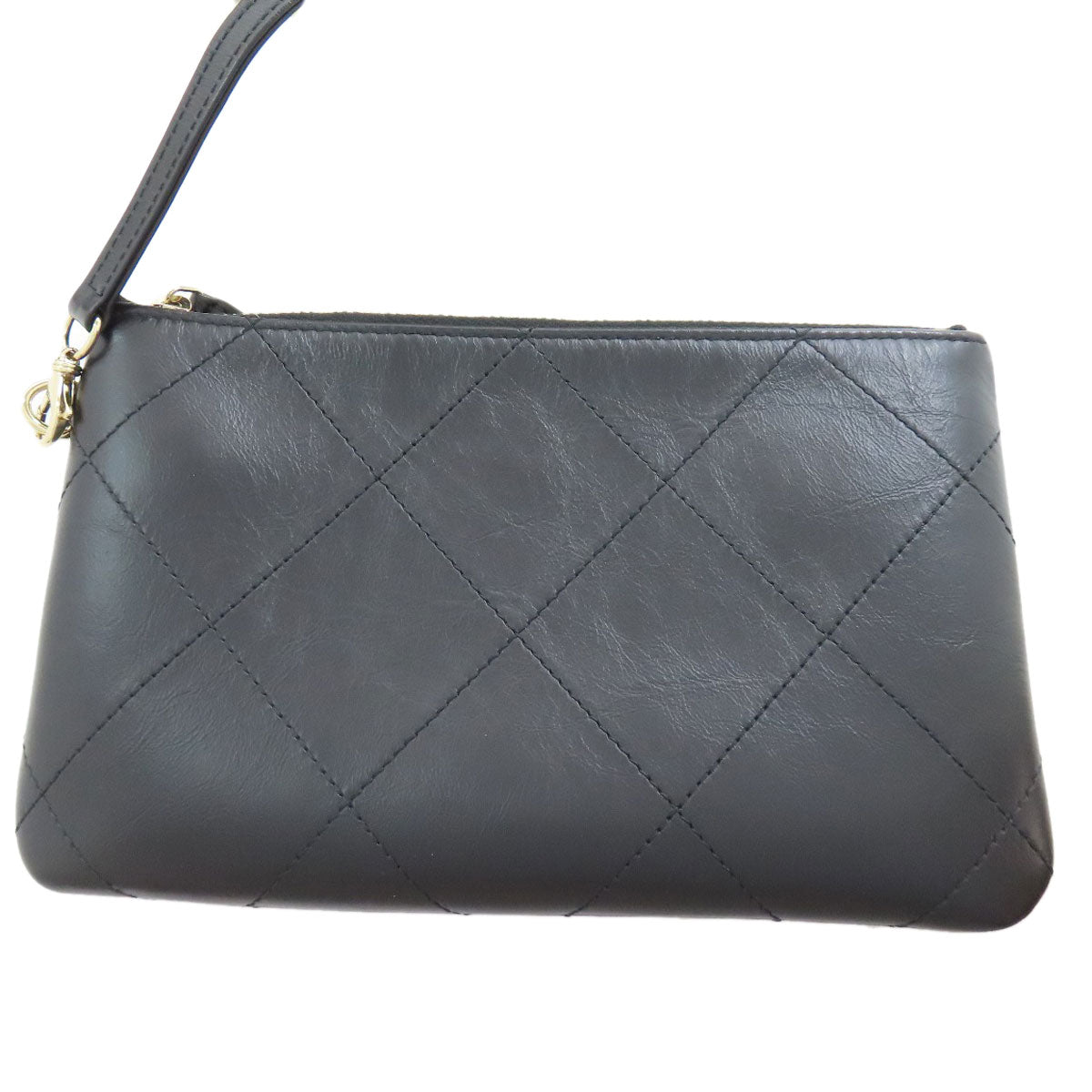 Chanel Tote Bag Calfskin Black Chain Tote Gold Metal Women