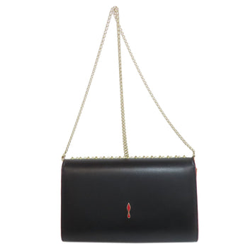 Christian Louboutin Shoulder Bag Leather Black Studs