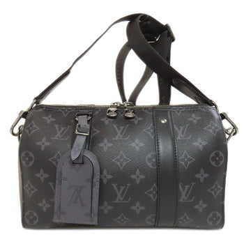 Louis Vuitton Shoulder Bag M45936 Monogram Canvas Black City Keepall Women