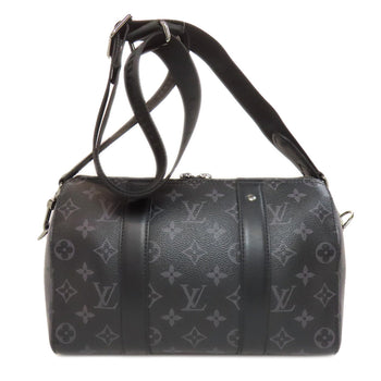 Louis Vuitton Shoulder Bag M45936 Monogram Canvas Black City Keepall Women