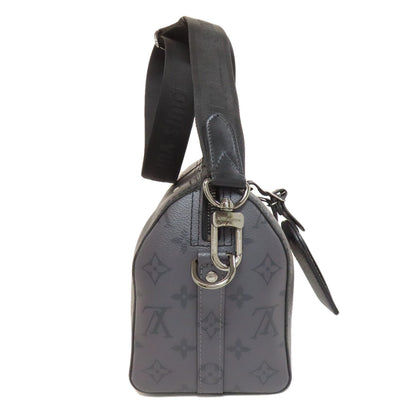 Louis Vuitton Shoulder Bag M45936 Monogram Canvas Black City Keepall Women