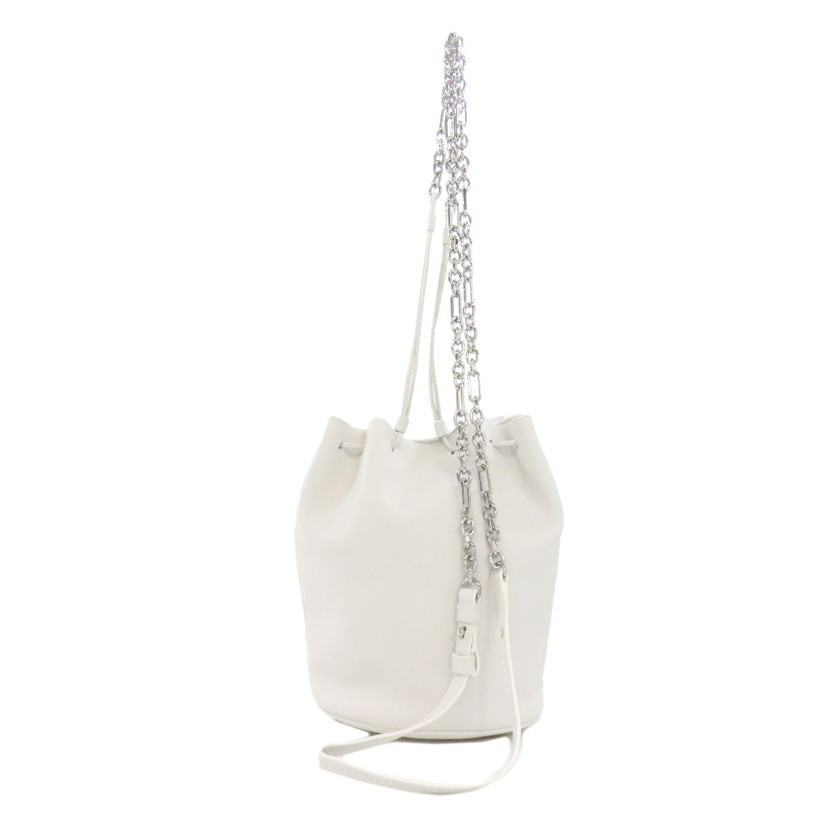 Maison Margiela Shoulder Bag Leather White Tabi Bucket Women