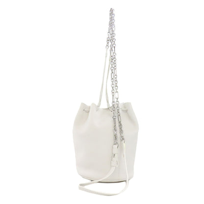 Maison Margiela Shoulder Bag Leather White Tabi Bucket Women