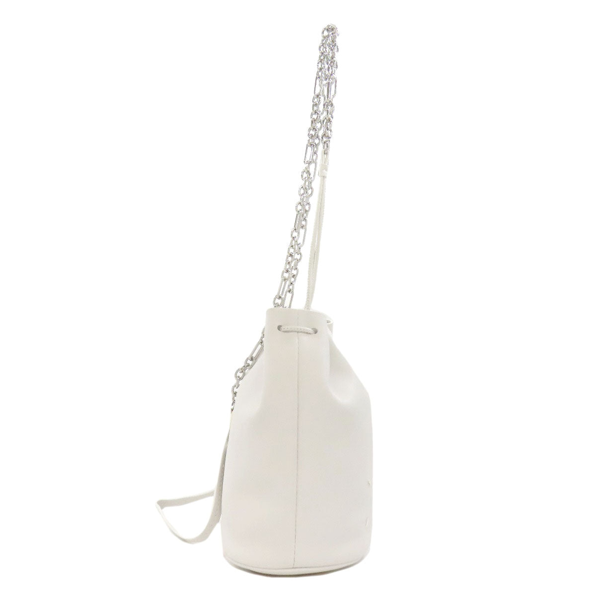 Maison Margiela Shoulder Bag Leather White Tabi Bucket Women