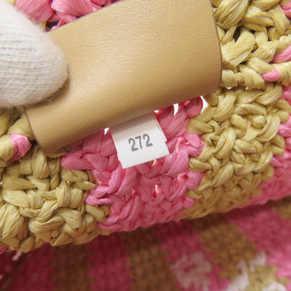 Prada Handbag Viscose Brown Small Crochet Women