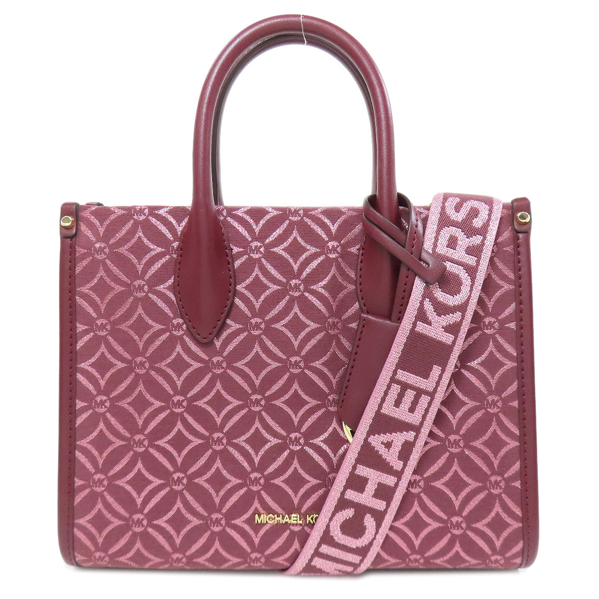 Michael Kors Handbag Canvas Red 2Way Women