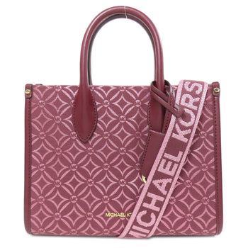 Michael Kors Handbag Canvas Red 2Way Women