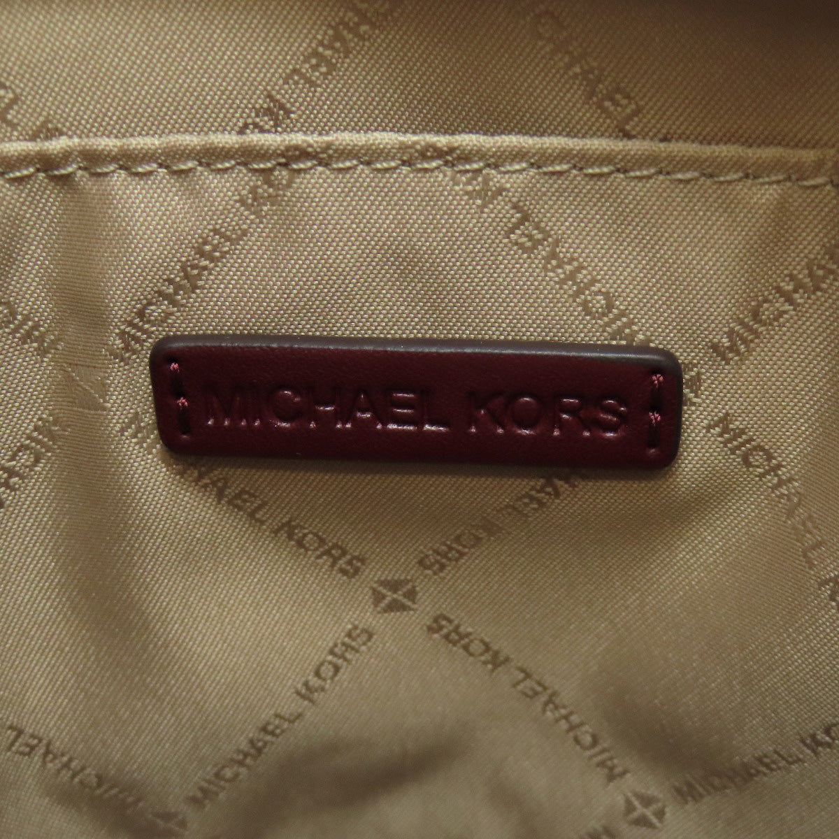 Michael Kors Handbag Canvas Red 2Way Women