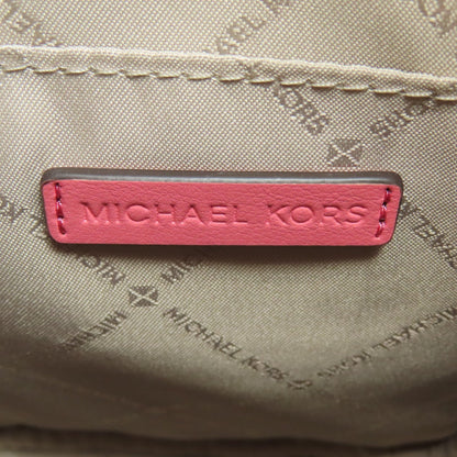 Michael Kors Shoulder Bag Leather Pink Long Shoulder Mk Signature Women