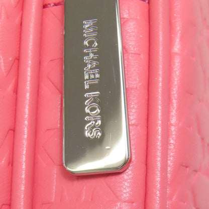 Michael Kors Shoulder Bag Leather Pink Long Shoulder Mk Signature Women