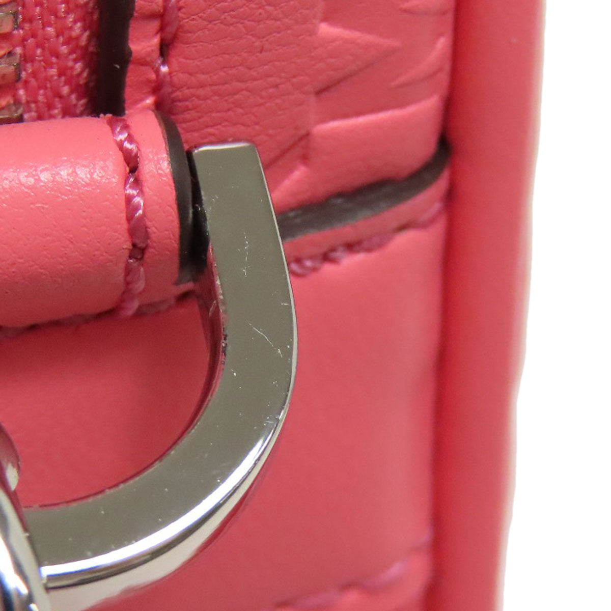 Michael Kors Shoulder Bag Leather Pink Long Shoulder Mk Signature Women