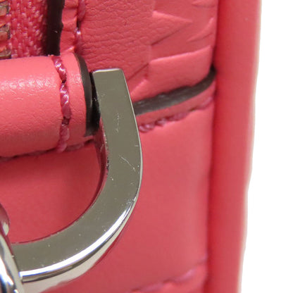 Michael Kors Shoulder Bag Leather Pink Long Shoulder Mk Signature Women
