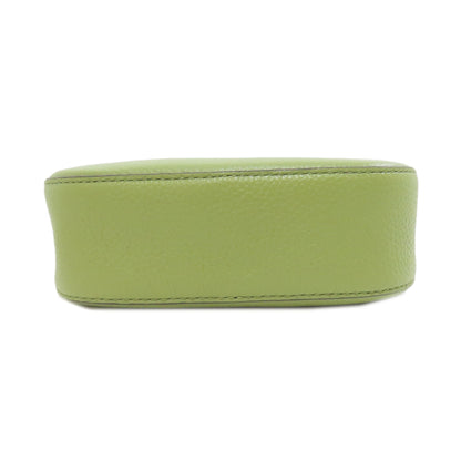 Michael Kors Shoulder Bag Leather Green Mk Signature Chainshoulder
