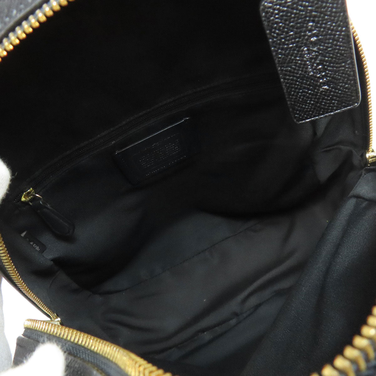 Coach Backpack F76624 Pvc Black Logo Women