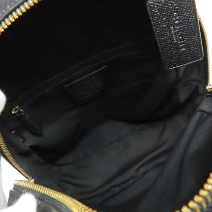 Coach Backpack F76624 Pvc Black Logo Women