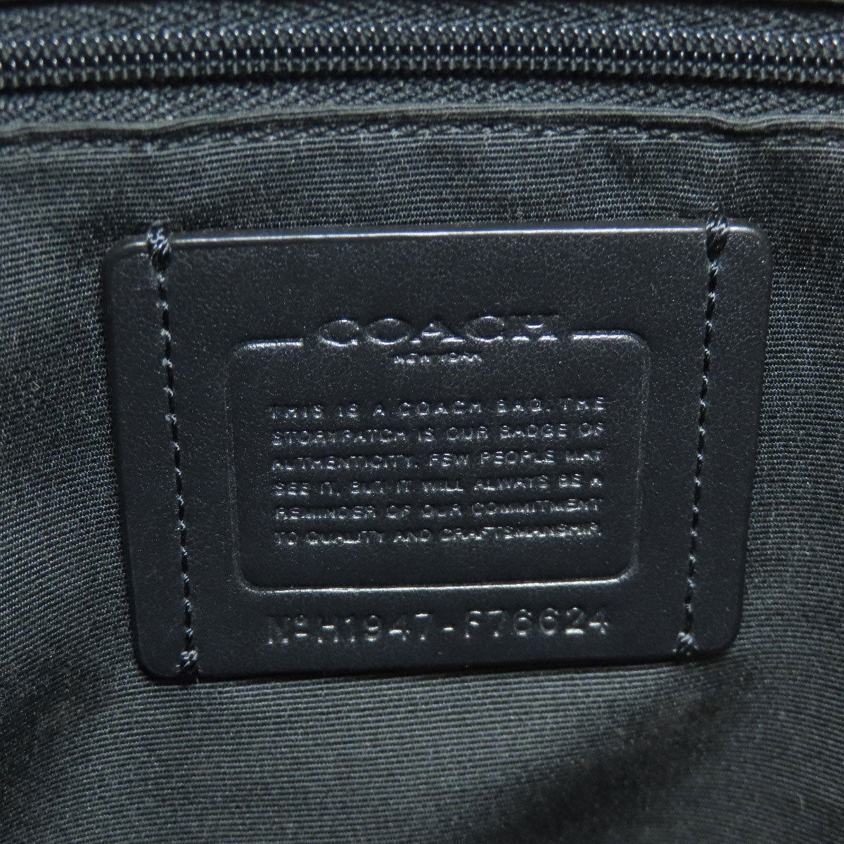 Coach Backpack F76624 Pvc Black Logo Women