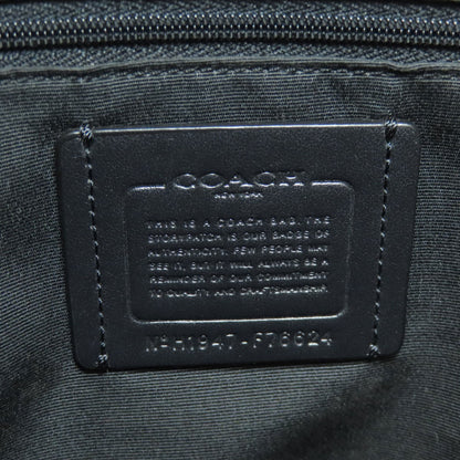 Coach Backpack F76624 Pvc Black Logo Women